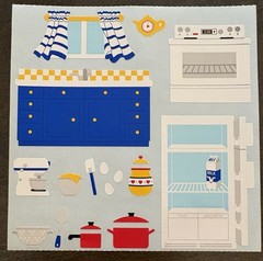 Vintage Mrs. Grossman’s Stickers 6 x 6-Shapes, Home 5 sheets