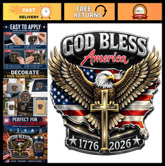 2pcs 250th Anniversary USA Stickers – Patriotic American Flag Decals for Cars, T