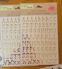 Lot Of 16 Crafter’s Square Rub On Transfers Numbers Alphabet Leafs Pumpkins Sea