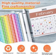 6720 PCS Color Coding Dot Stickers Round Labels 20 Colors for Office Classroom