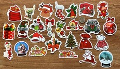 Christmas Stickers Skateboard Vinyl Laptop Luggage Decal Sticker Bomb Lot 100pc