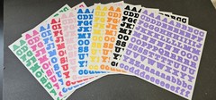 Vintage Creative Memories ABC/123 Stickers Lots of colors to choose from!