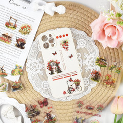 800 Pcs Floral Scrapbook Sticker Kit Vintage Flower Junk Journal Sticker