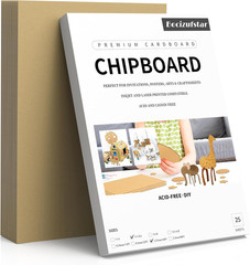 Chipboard Sheets 8.5″ X 11″ – 25 Sheets, 50PT Thick for Binding, Scrapbooking,