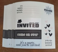 20 Jo-Ann Craft Essentials Sticker Card Captions «You’re Invited» clear stickers