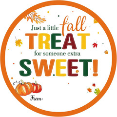 Fall Autumn Gift Stickers – Happy Fall Autumn Thanksgiving Name from Stickers 60