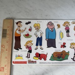 NOS Clifford The Big Red Dog Stickers Scholastic Vintage 2001 Sealed Scrapbook