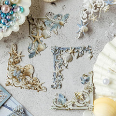 120 Scrapbook Embellishments Corner Frame for Scrapbooking Supplies，Flower Windo