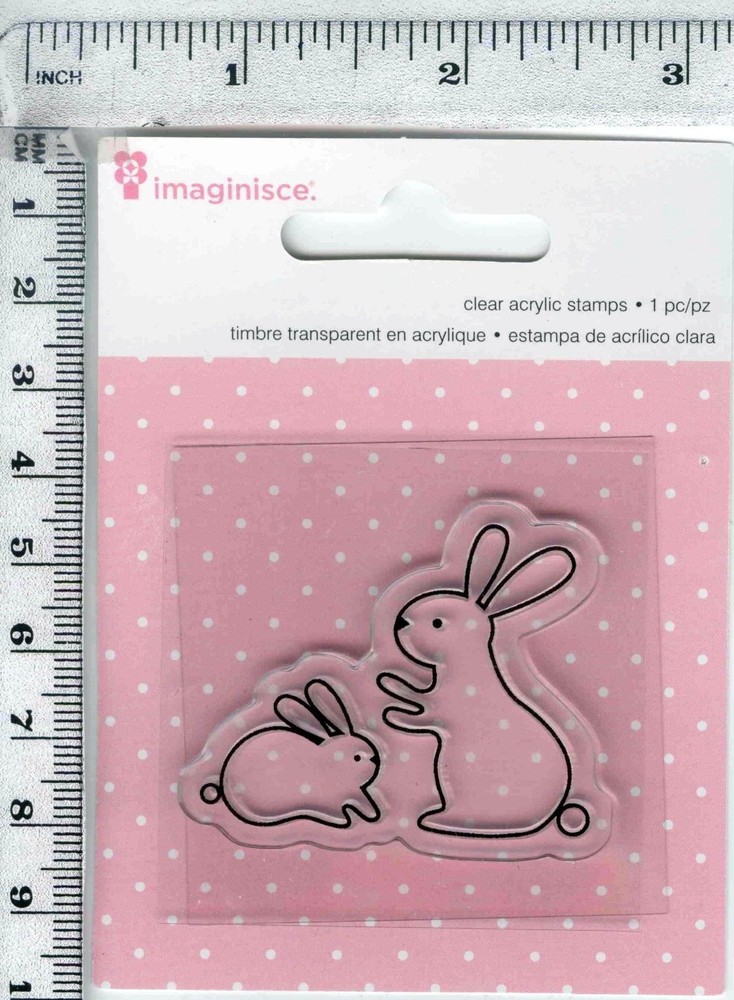 Imaginisce «My Baby Clear Snag’em Stamps Bunny» 400523 Mommy and Baby 2″ x 2″