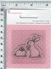 Imaginisce «My Baby Clear Snag’em Stamps Bunny» 400523 Mommy and Baby 2″ x 2″