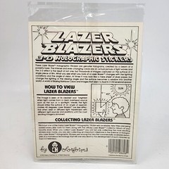 VINTAGE HASBRO LAZER BLAZERS G.I. JOE GI 3D HOLOGRAPHIC STICKERS NEW SEALED