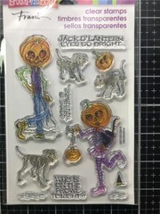New Stampendous Rubber Stamp HALLOWEEN PUMPKIN PEOPLE fall free USA ship