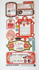 3 Basic Grey Konnichiwa Sticker Sheets Asian Kawaii Home Sweet Home Love Friend