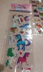 Children 3D cartoon stickers Three sheets assorted vibrant colorful high detail
