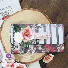 Magnolia Rouge Chipboard Stickers 24/Pkg-Shapes W/Foil Detail