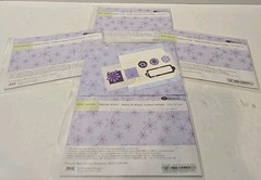 5 Creative Memories PETAL PASSION Double Dip Photo Mat Journal Box Stickers LOT