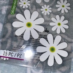 NEW Sticko Stickers DAISY Flowers 15 Pieces