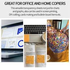 20 Sheets Holographic Sticker Paper + 30 Sheets Inkjet Transparency Film 8.5×11