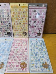 Sanrio BONBON DROP Seal moji Sticker Set 8pcs Hello Kitty Kuromi Japan Rare