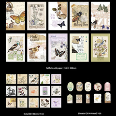 251Pcs Vintage Scrapbook Supplies Pack Kit for Junk Journal Bullet Aesthetic