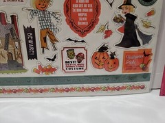 CCP4 Echo Park Halloween Trick Or Treat 12 X 12 Adhesive Chipboard Accents Retro
