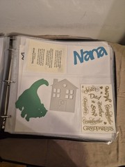 Crop instyle psb 3 ring binder W/ Family friends & home cutouts & Stickers