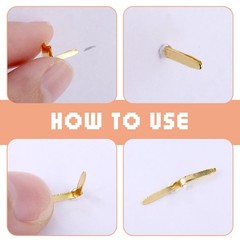 100pcs Split Pins, Metal Fasteners Mini Brads, 10mm x 8mm Round Scrapbooking …