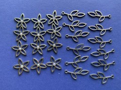 Stampin Up PETAL PASSION Metal Charms 24 Pieces 0.75in Embellishments 2018