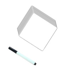 12Pcs Whiteboard Stickers DIY Removable Label Dry Erase with A Pen