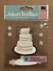 Rare Jolee’s Wedding Cake Scrapbook Stickers
