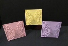 Butterfly fold-over Card Topper Die Cut embellishments 2-1/4″ X 4-1/2″ 6 pcs