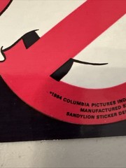 VTG 80s GHOSTBUSTERS Sticker 1984 Comedy Movie Colombia Pictures Sandylion