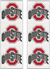 Ohio State University Buckeyes Scrapbook Kit: Gray paper & stickers NCAA