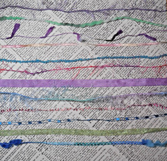 Fiber Yarn Sample Pack «Mermaid» 12 yds Craft Embellishments Slow Stitch Weaving