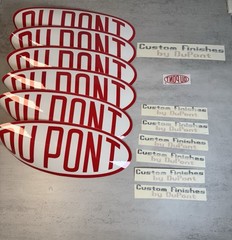 Du Pont Vintage Sticker Lot 14 Pieces Vintage Decal Sticker