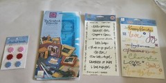 Deja Views Tiny Scrapbook Treasure Kit Templates & Random Embellishments. Sealed