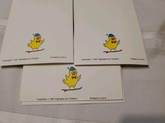 Vintage 1991 HIGHLIGHTS FOR KIDS TEACHER COMMUNICATION KIT. Cards & Notes S7