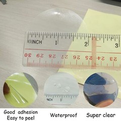 SMARSTICKER Super Gloss Clear Transparent Retail Package Envelope Seals 2″ Ch…