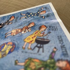 Vintage 1994 Scholastic Sticker Sheet The Magic School Bus Mrs. Frizzle Positive