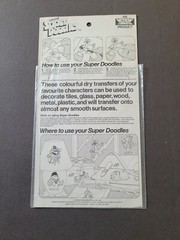 VINTAGE Fun Doodles 1974 LETRASET Rub down Action transfers