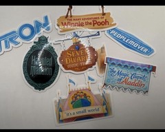 Magic Kingdom Rides Inspired Journal/Scrapbook Stickers