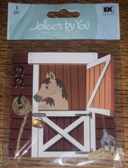 RARE Jolees Horse🐴Stable Barn Farm Ranch Shoes Hay Feeding Scrapbook Stickers
