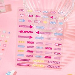 ZHIJIANHZ 32-Sheet Mini Cute Sticker Book for Journaling and Vitality
