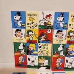 PEANUTS Characters Mixed Stickers Sheets Lot, Snoopy Lucy Linus Woodstock +