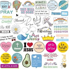200Pcs Christian Bible Verse Stickers Waterproof for Water Bottles Laptop DIY