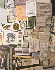 Junk Journal Kit Vintage Style Paper Stickers Tags Tickets Images Ephemera Craft