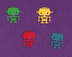 ROBOT # 4 machine die cuts scrapbook cards