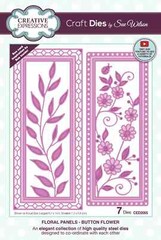 CREATIVE EXPRESSIONS – METAL CUTTING DIE – FLORAL PANELS – BUTTON FLOWERS
