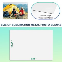 10 Pcs 10»x12» Aluminum Sublimation Metal Photo Blanks, Metal Sublimation B…