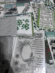 ⭐️300pc Scrapbook Paper Lot MFT My Favorite Things Stamps Dies Christmas St Pat
